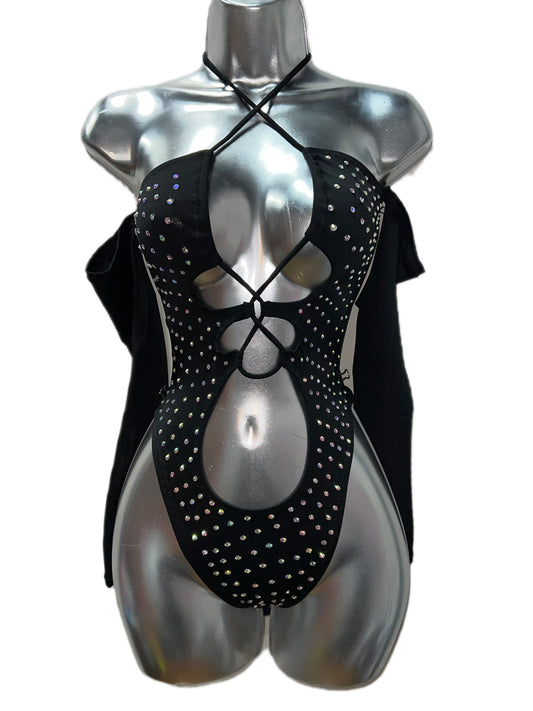 BLACK BODYSUIT WITH SLEEVES