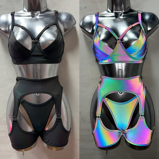 Reflective 3PC Chap Set