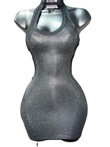GRAY SPARKLY DRESS