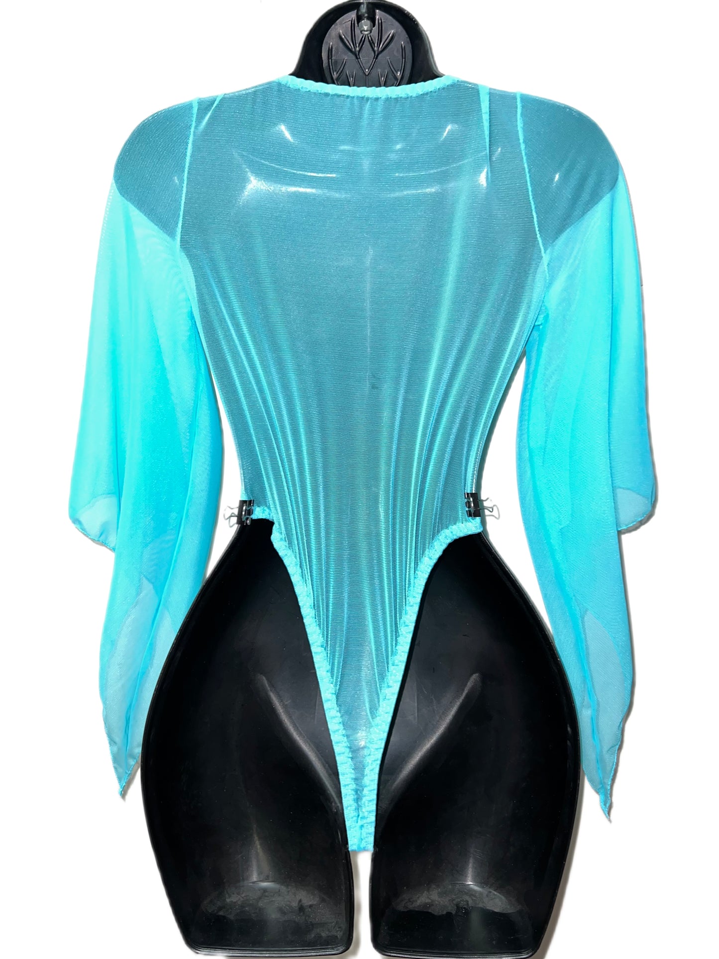 BLUE ONE PIECE WITH SLEEVES