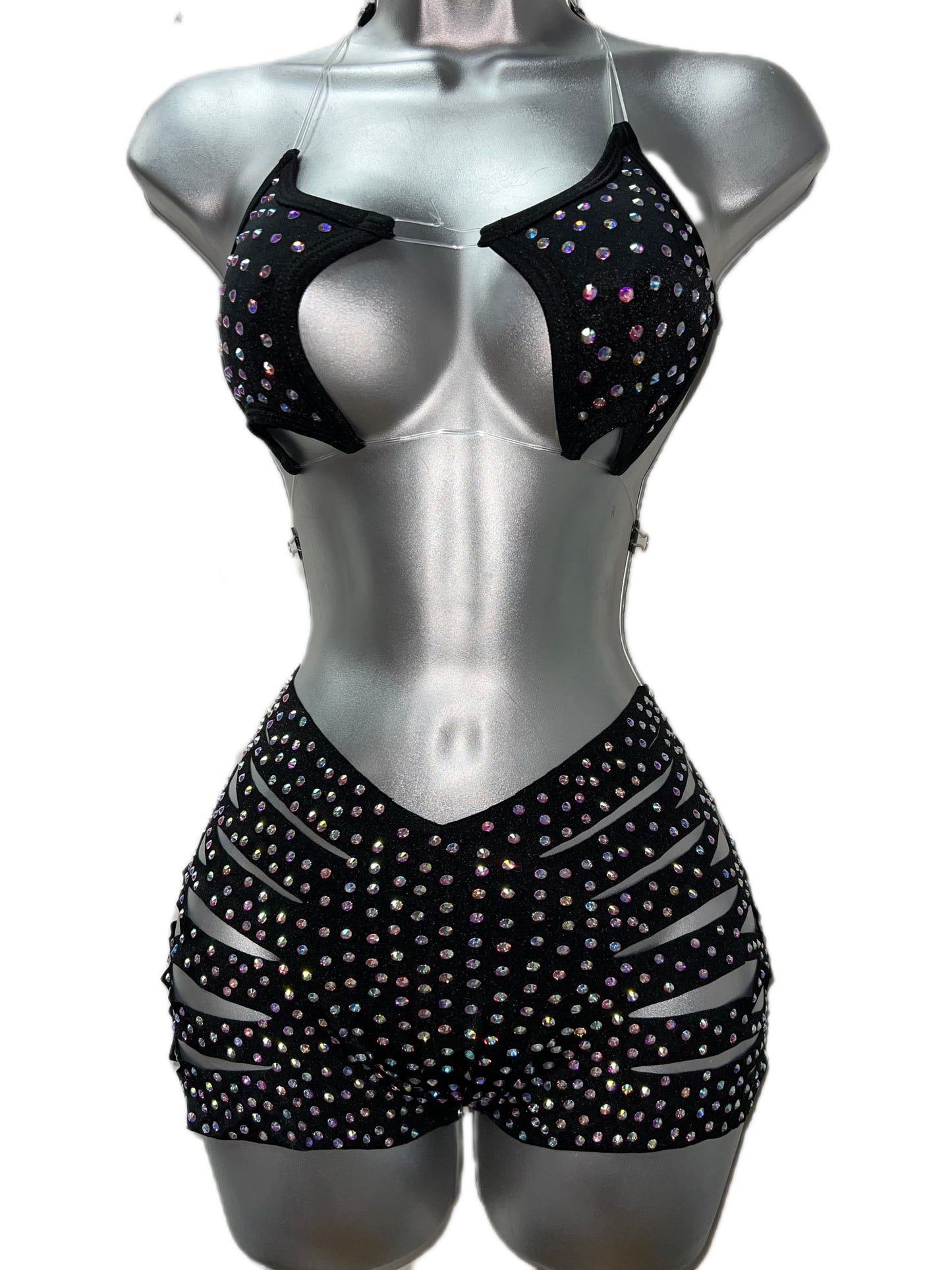 BLACK STAR SHORTS TWO PIECE