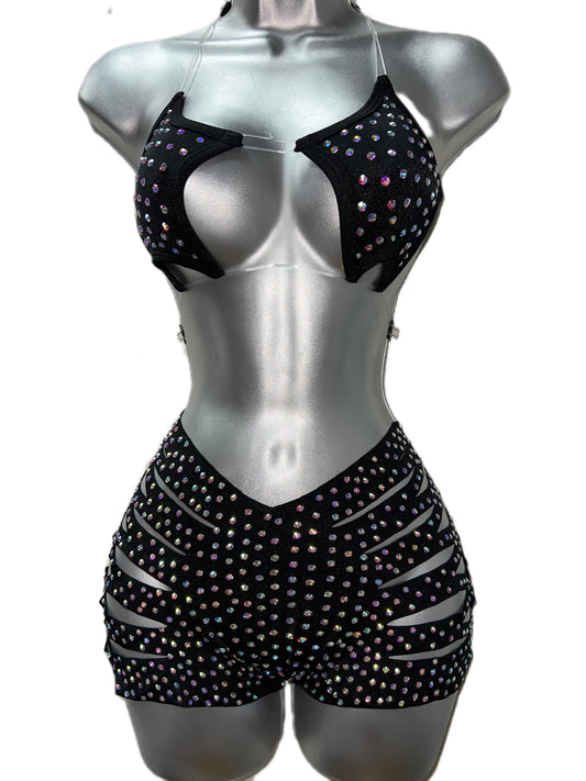 BLACK STAR SHORTS TWO PIECE