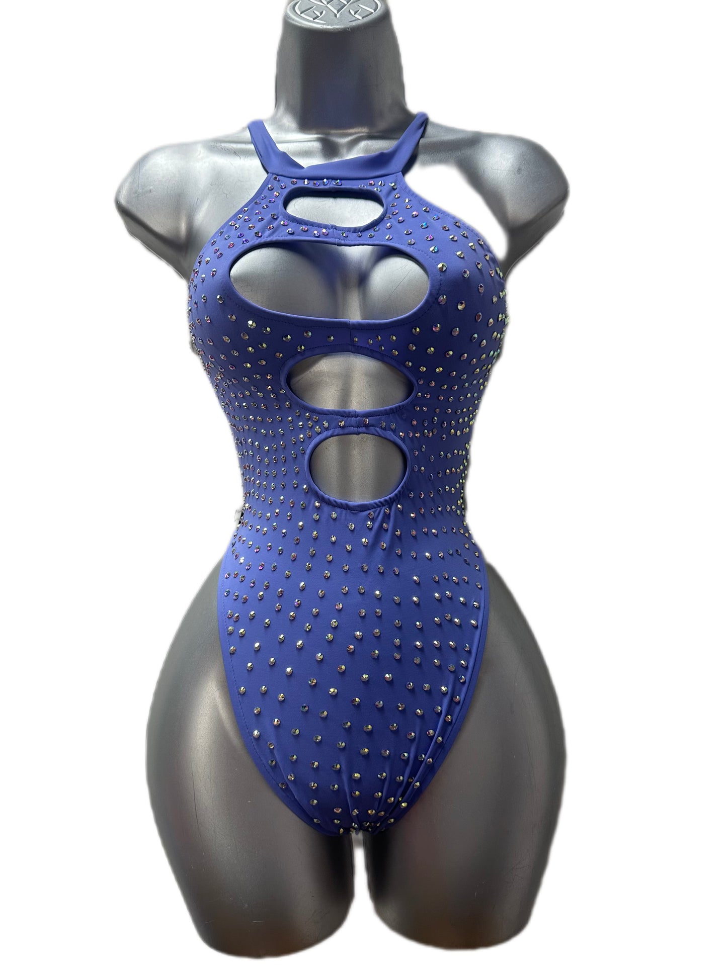 PURPLE CUT OUT BODYSUIT