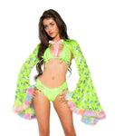 JR199 - PVC Lace-Up Triangle Top