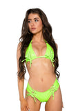 JR199 - PVC Lace-Up Triangle Top
