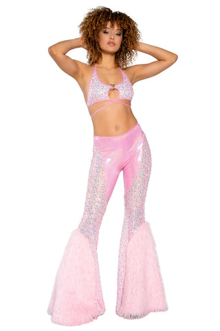 JR215 - Crushed Candy Sequin Halter Top