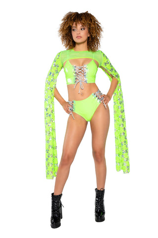JR201 - Sequin Drop Sleeve Shrug