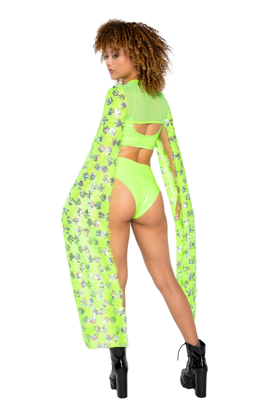 JR201 - Sequin Drop Sleeve Shrug