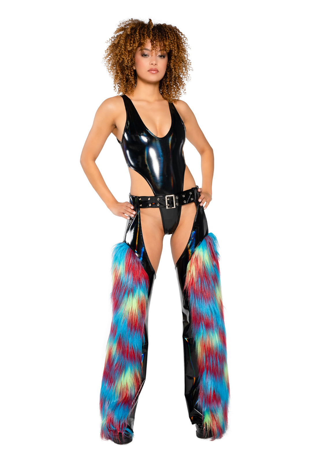 JR197 - Holographic PVC Bodysuit