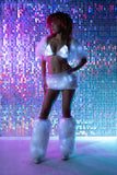 JR232 - Light-Up Faux Fur Shrug