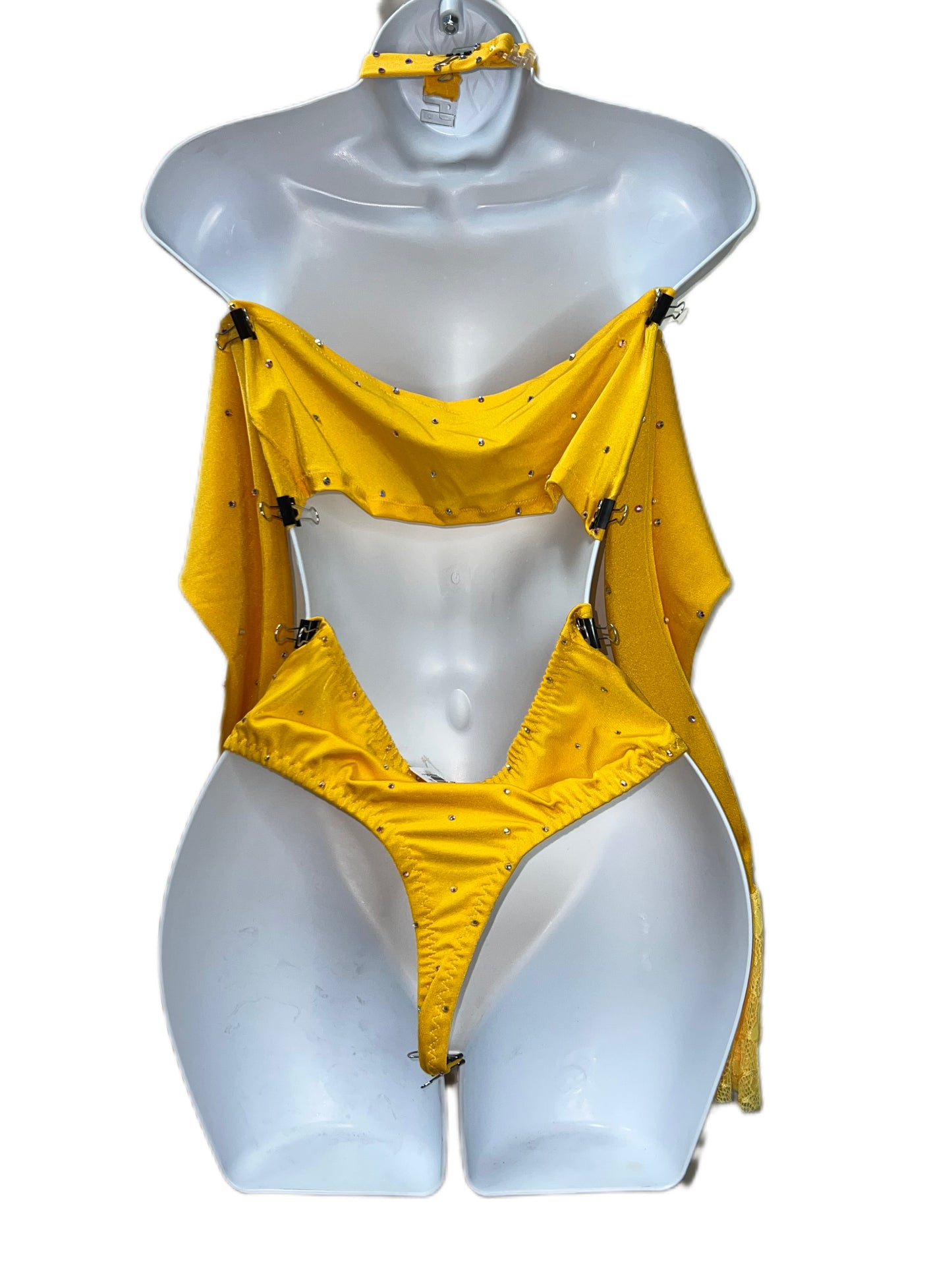 Three Piece High Waist Short Set