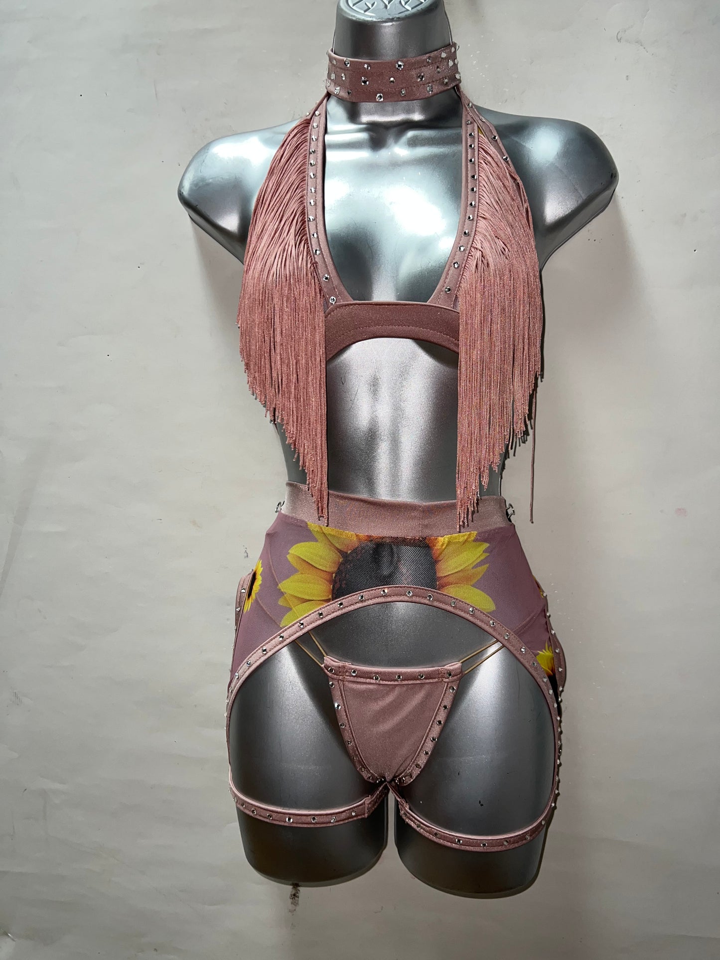 Three Piece Fringed Chap Set