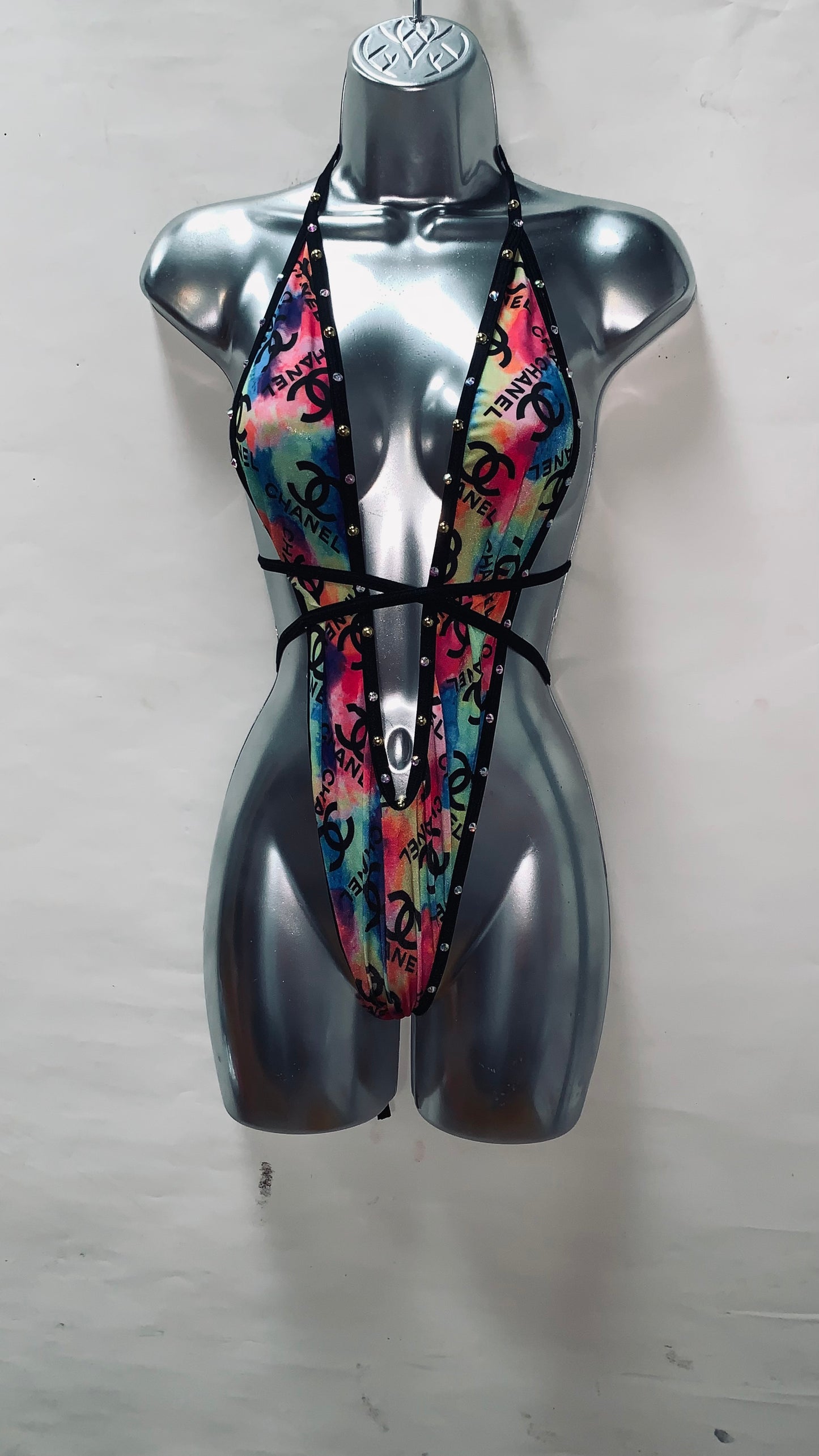 One Piece Rhinestone Ensemble