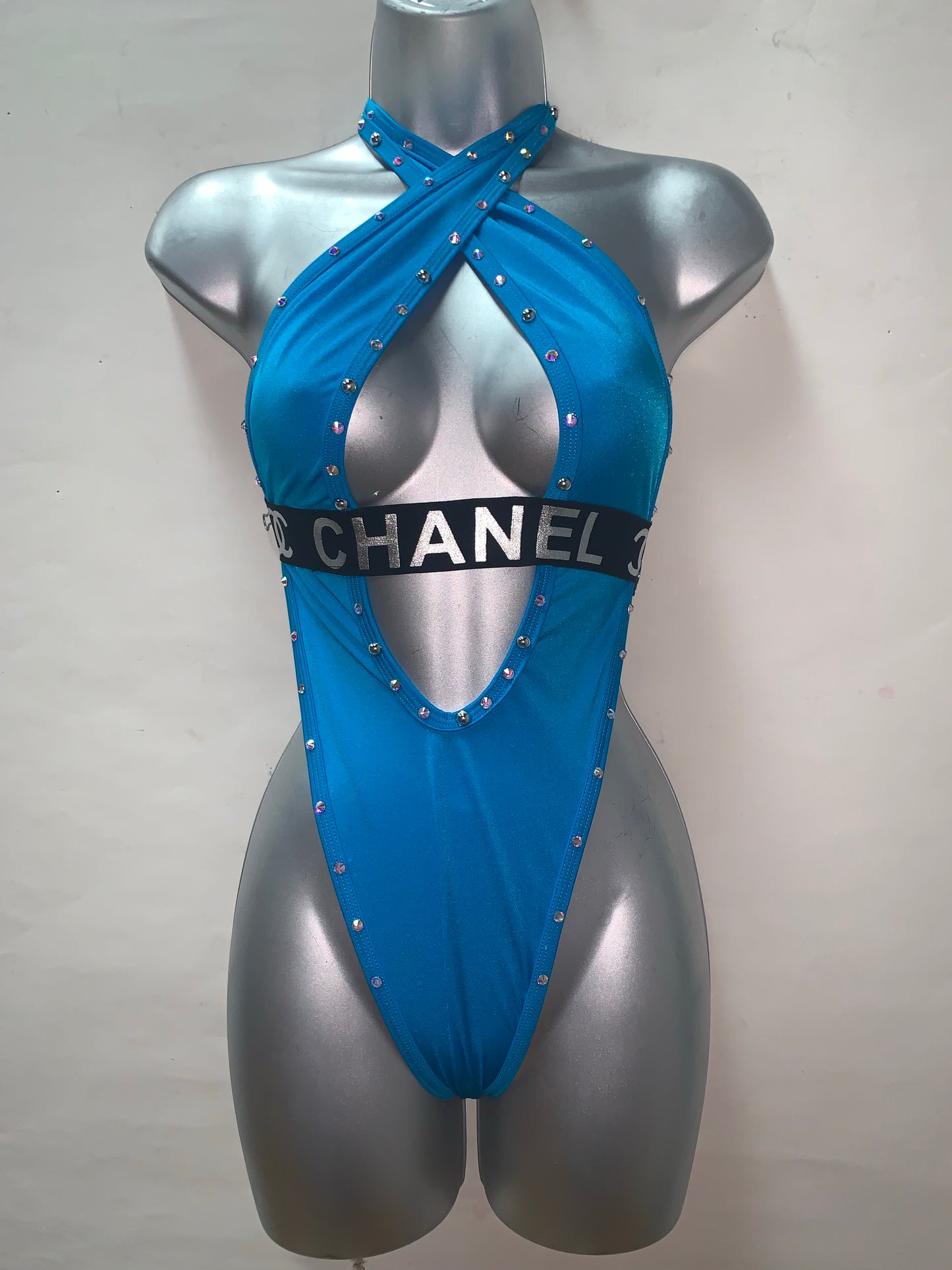 One Piece Rhinestone Ensemble