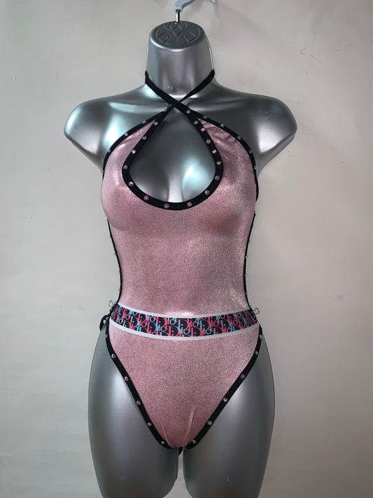 One Piece Rhinestone Ensemble