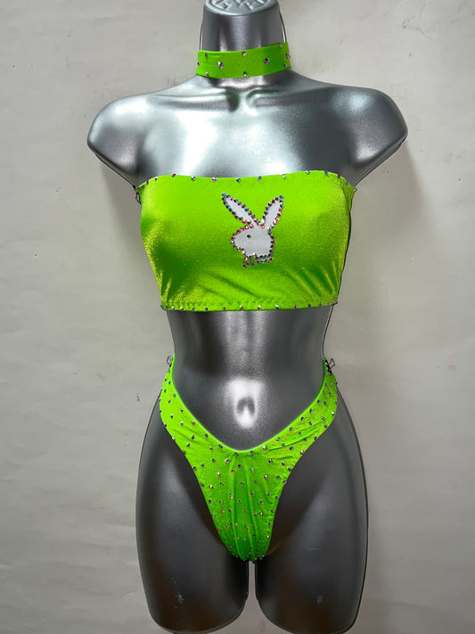 Three Piece Bunny Set Neon