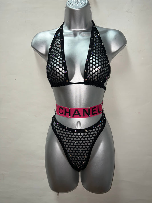 Two Piece Rhinestone Set