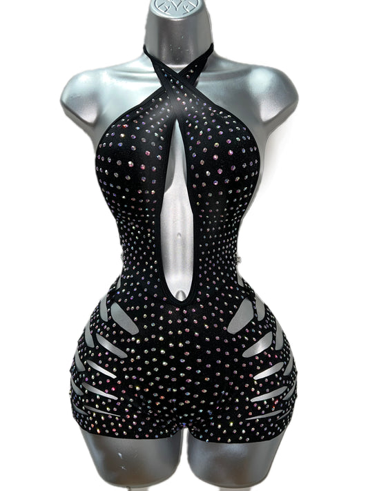 One Piece Black Bling Ensemble