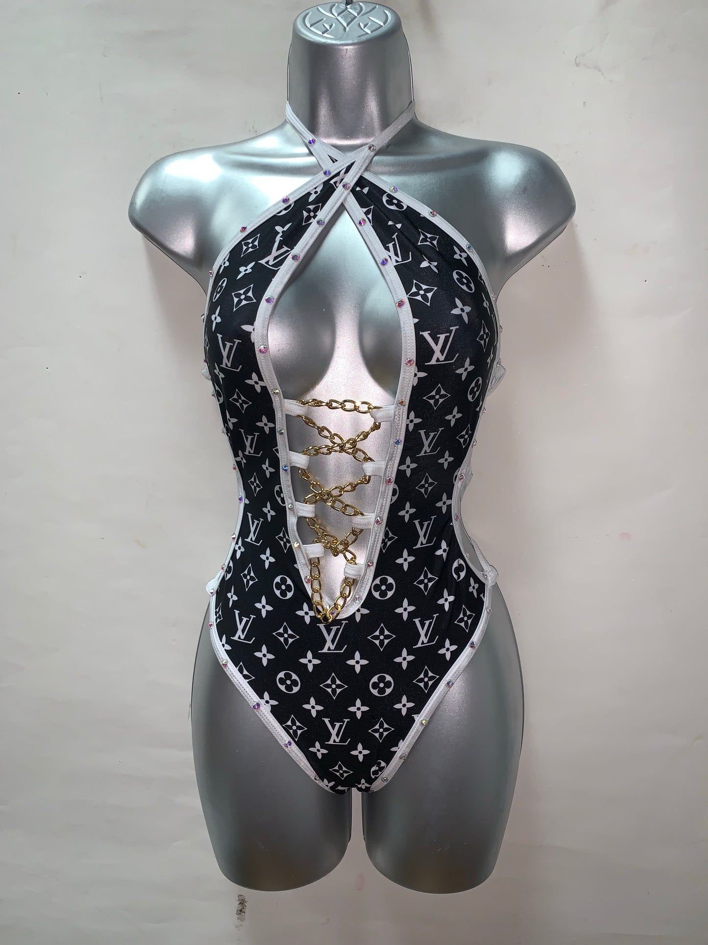 One Piece Rhinestone Ensemble