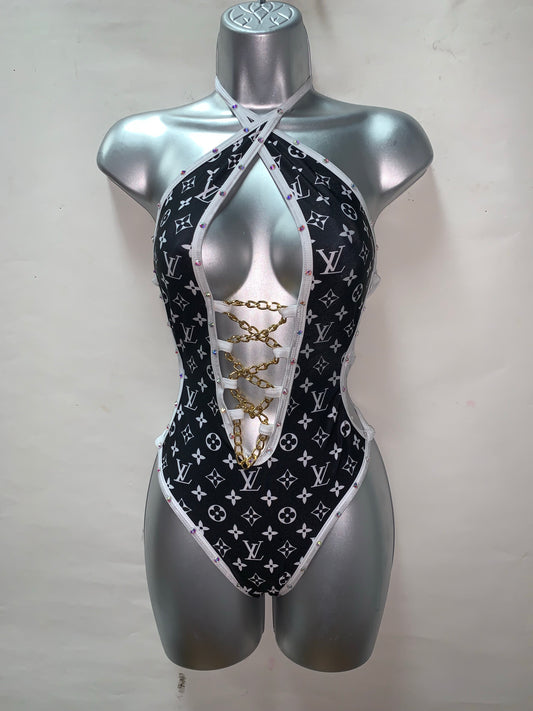 One Piece Rhinestone Ensemble