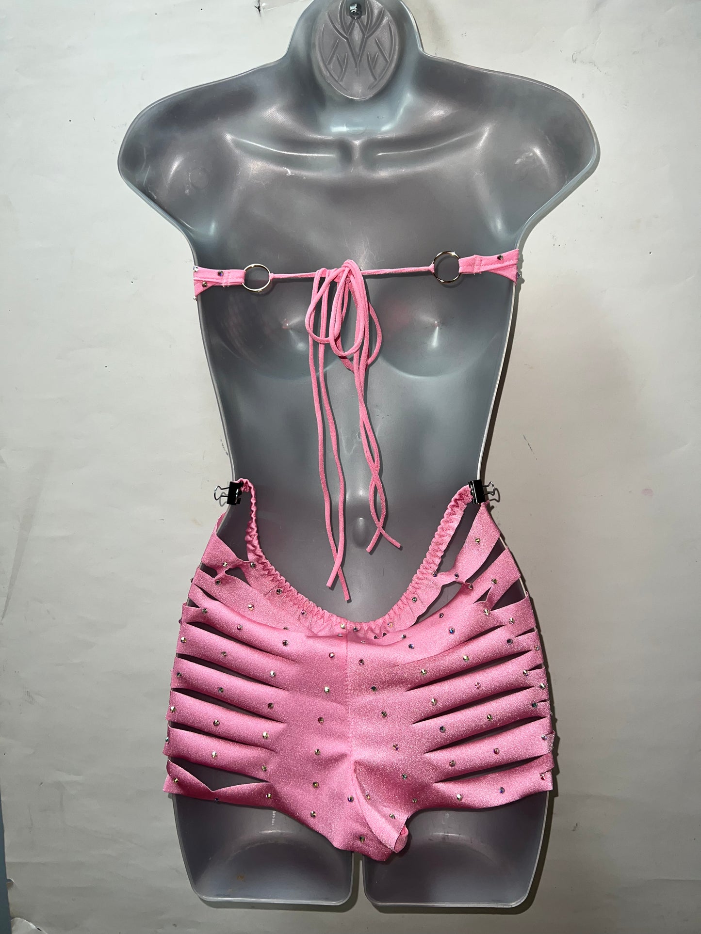 Three Piece Pink Short Set