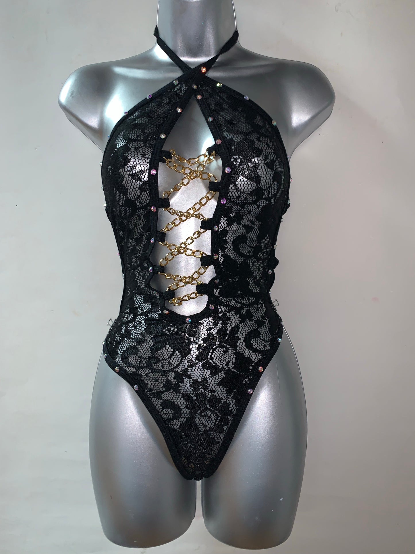 One Piece Rhinestone Ensemble