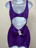 Rhinestone Purple Dress