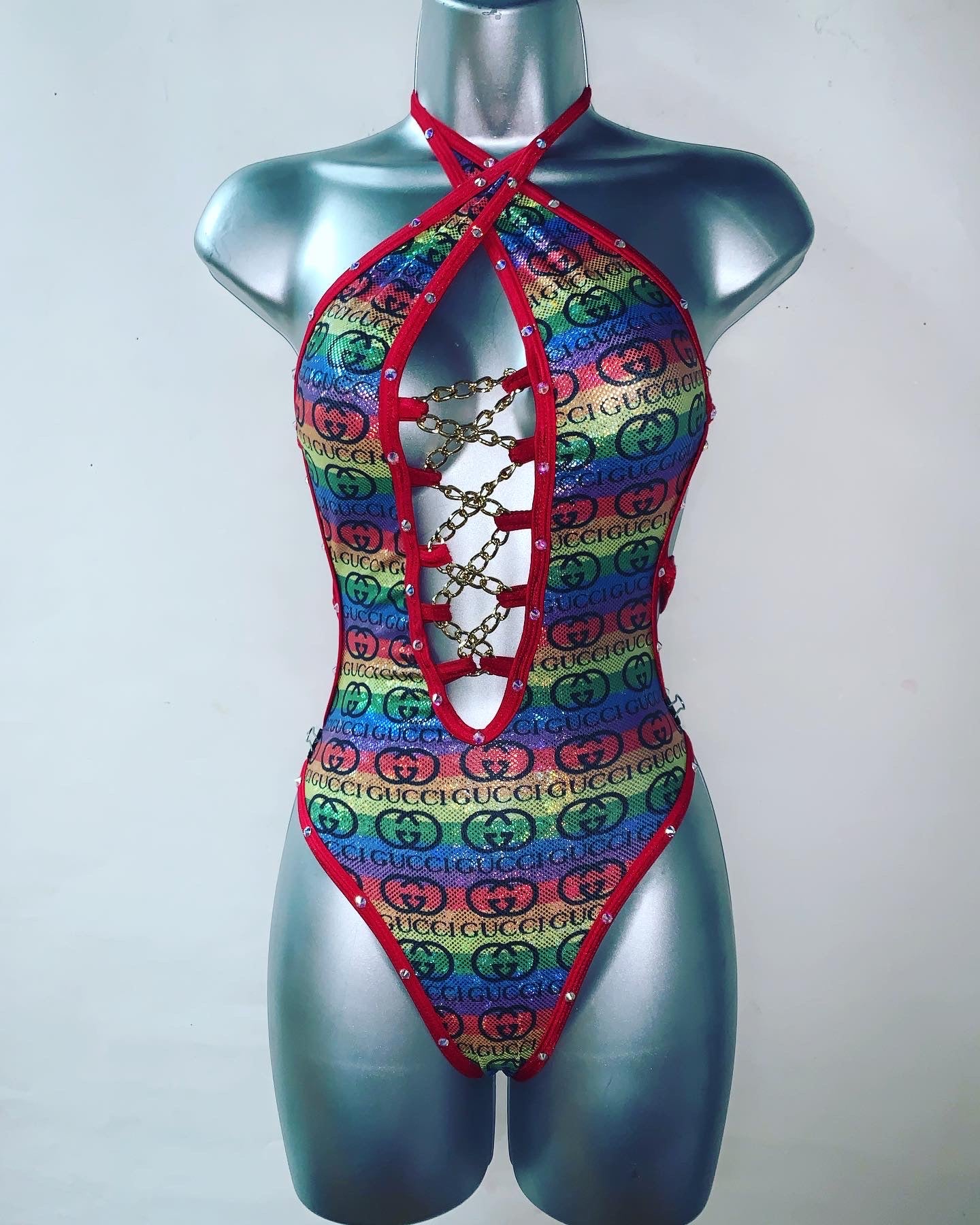 One Piece Rhinestone Ensemble
