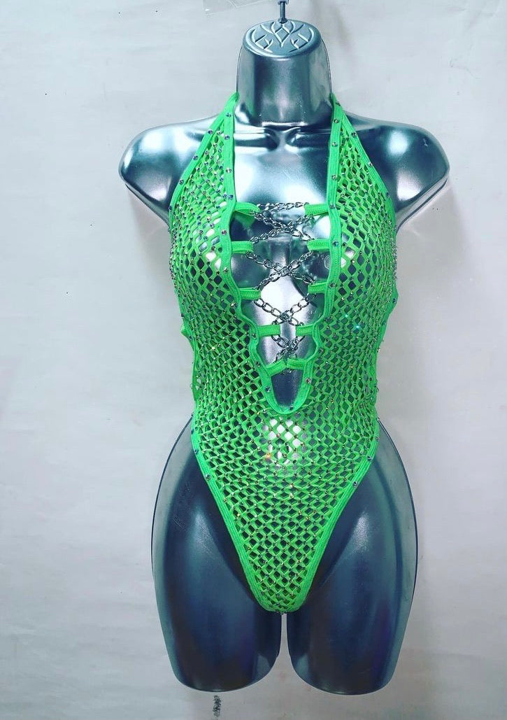 One Piece Rhinestone Ensemble