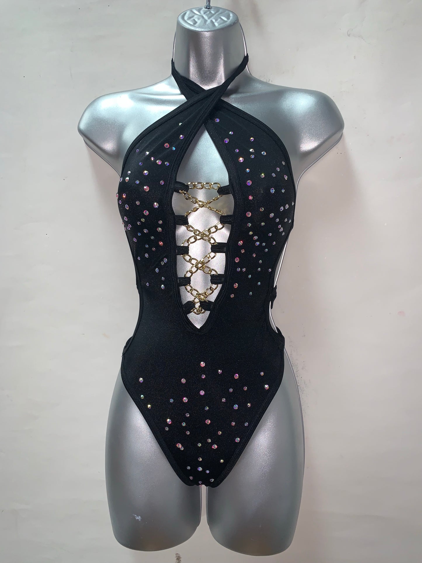 One Piece Rhinestone Ensemble