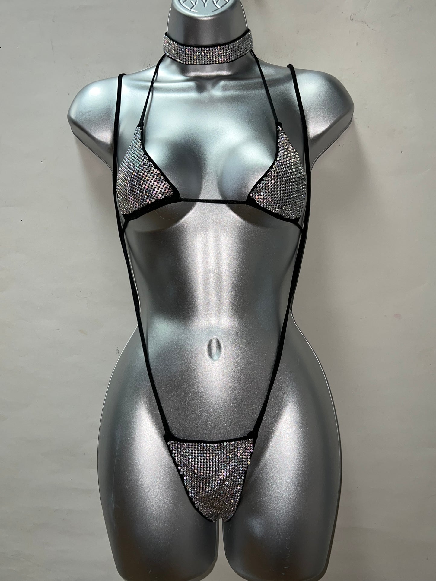 Three Piece Rhinestone Chap Set