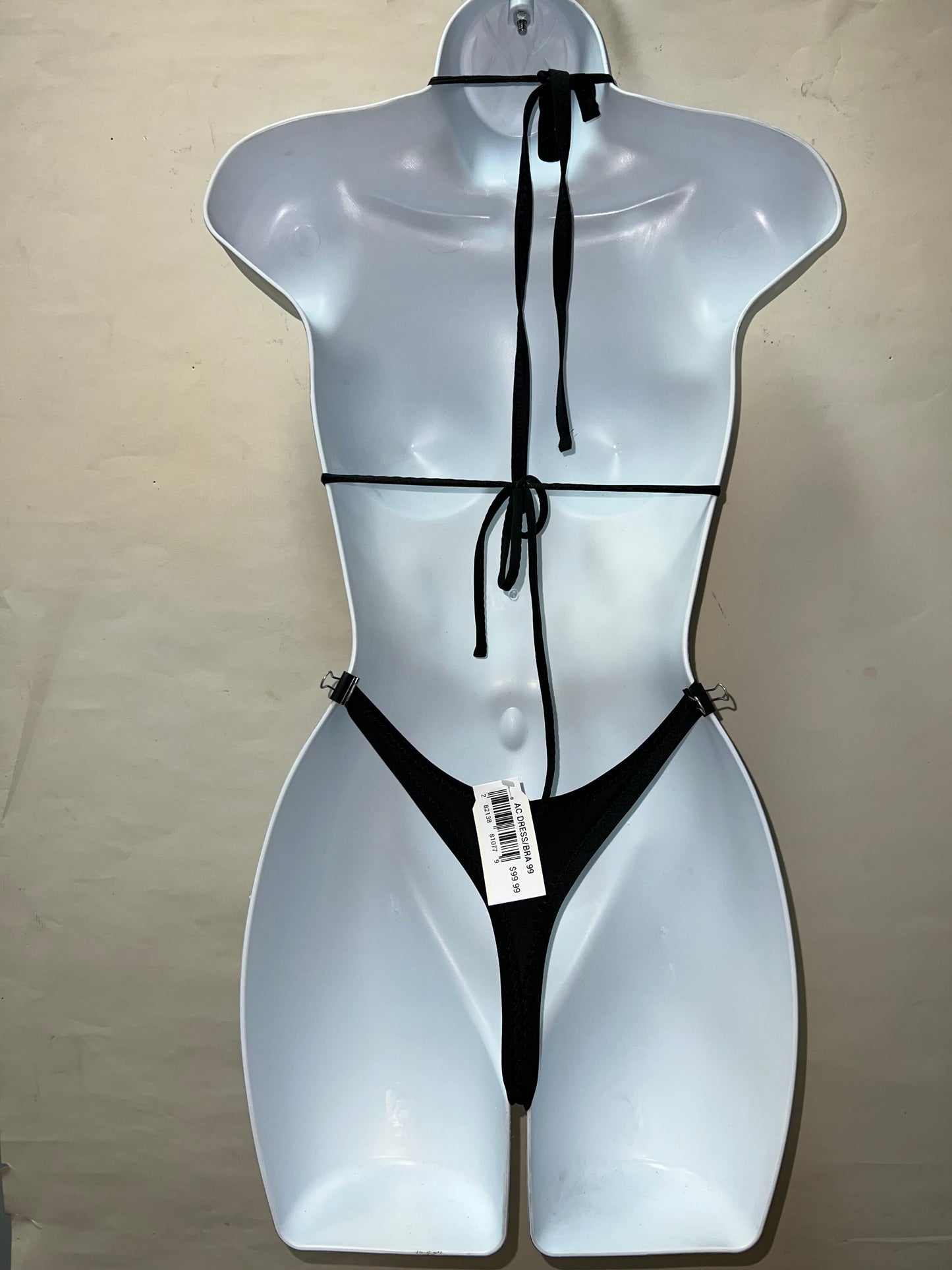 Two Piece Fringe Blk Set