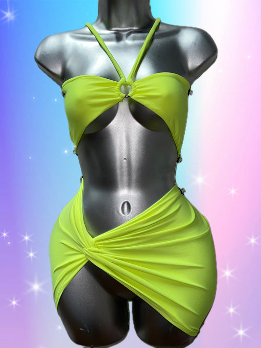 Tubed Neon Mini Dress