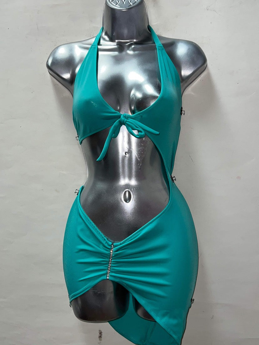 TEAL SHORT DRESS