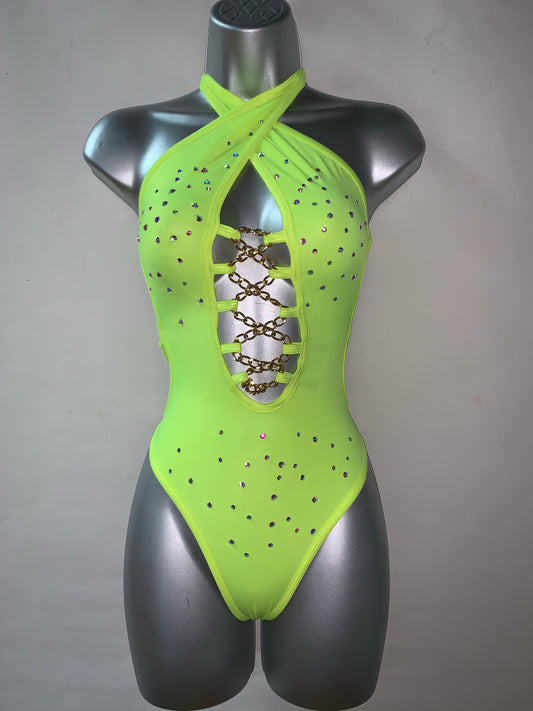 One Piece Rhinestone Ensemble