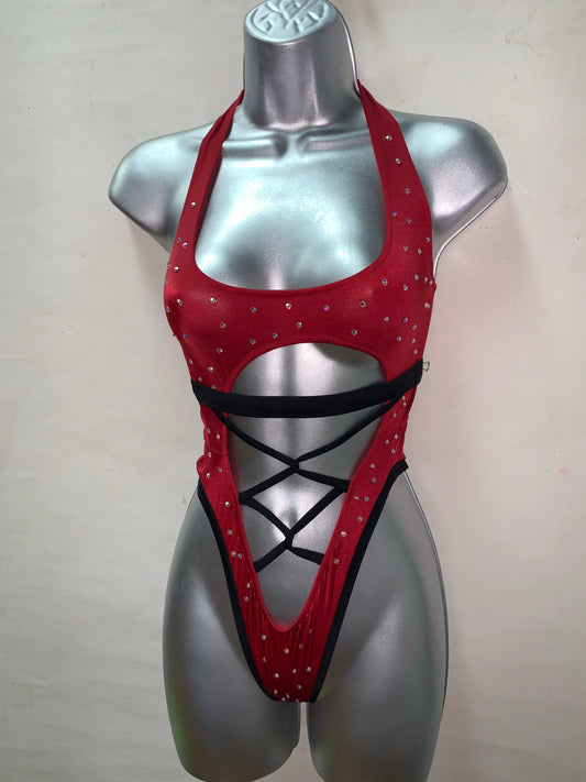One Piece Rhinestone Ensemble