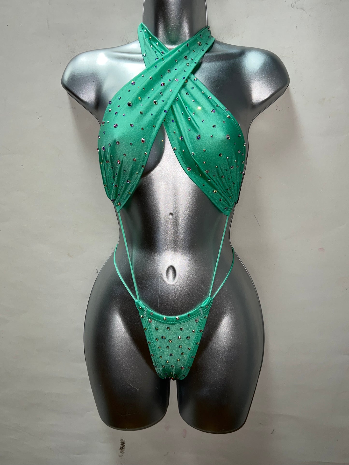 Rhinestone Mint Slingshot