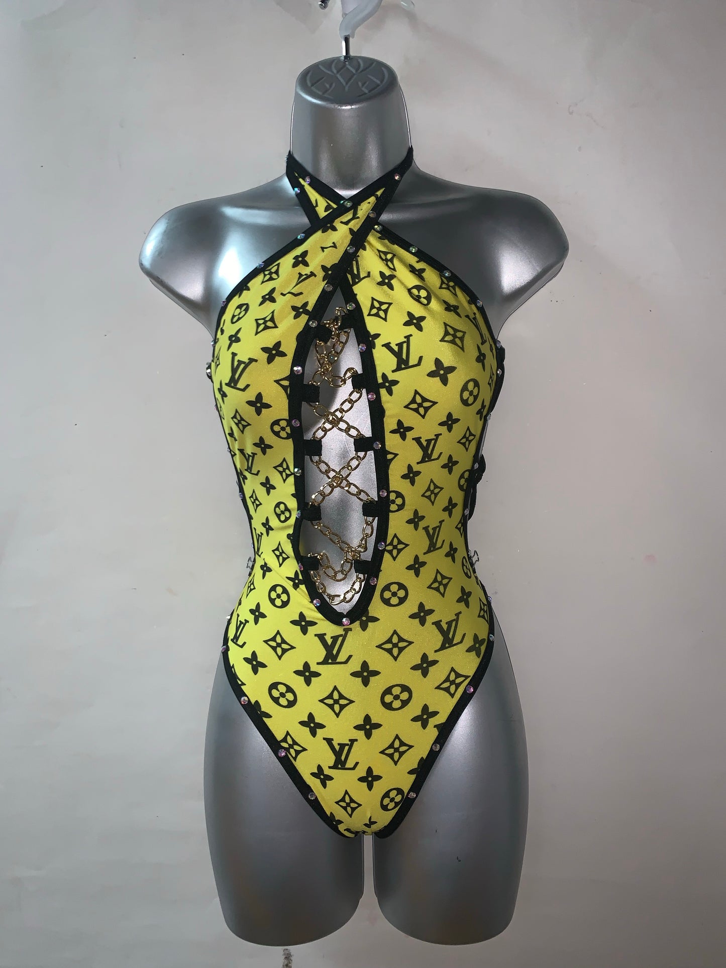 One Piece Rhinestone Ensemble
