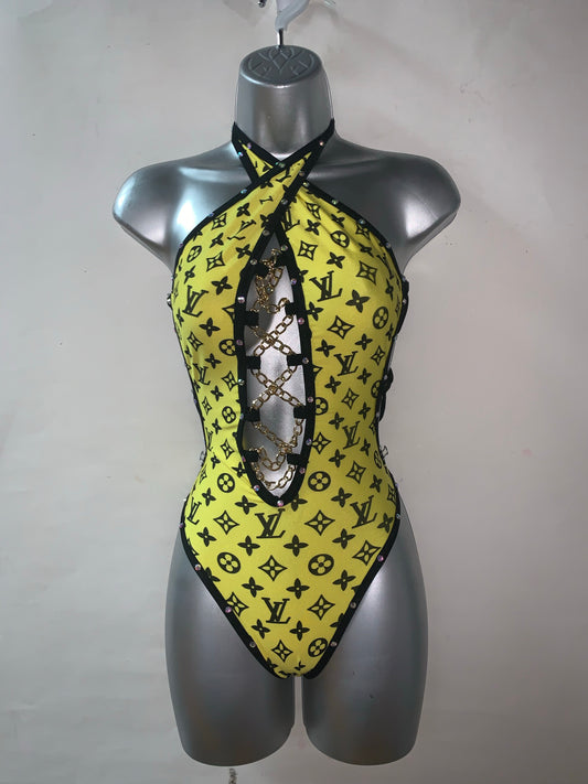 One Piece Rhinestone Ensemble