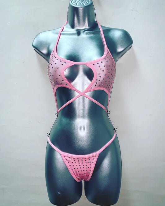 One Piece Rhinestone Ensemble