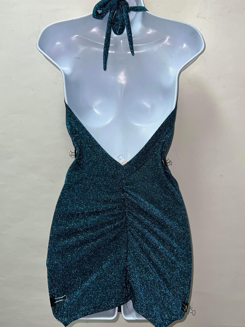 BLUE SPARKLY DRESS