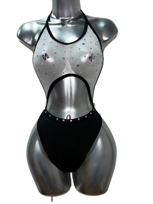 BLACK AND WHITE BODYSUIT