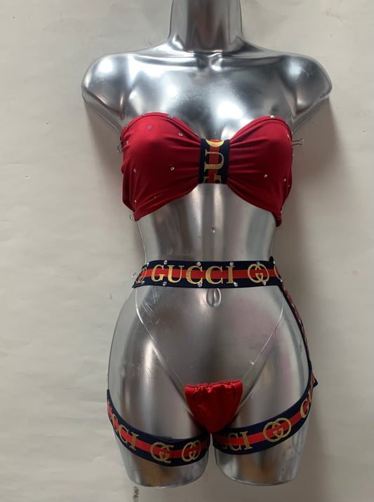 Two Piece Red Chap Set