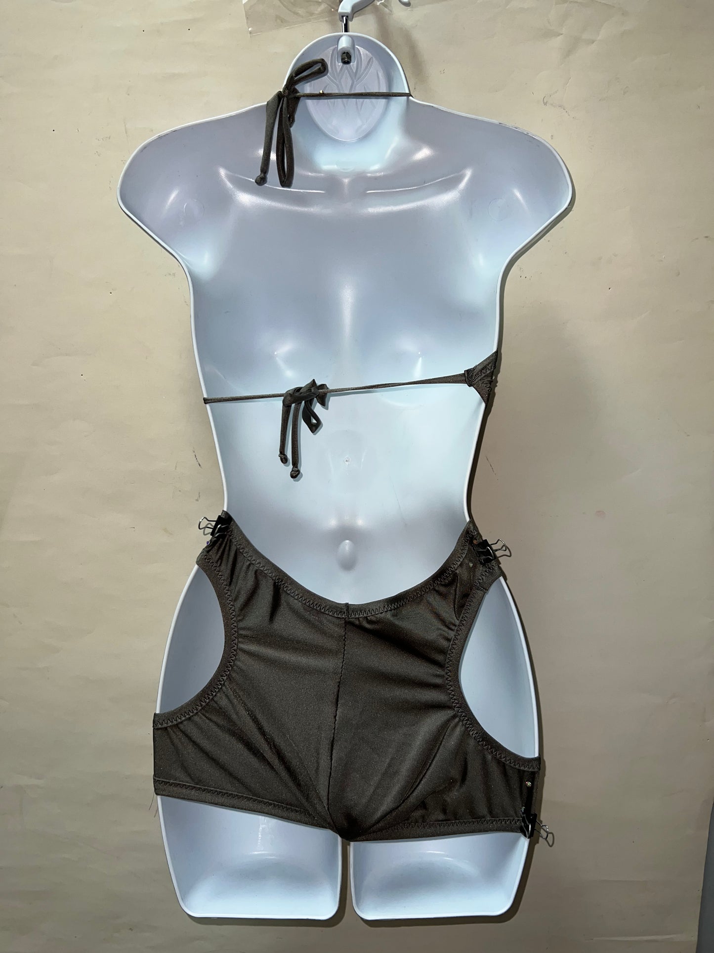 One Piece High Waist Short Set