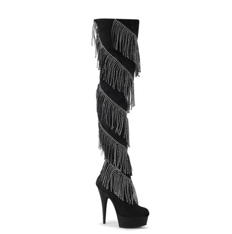 6inch Thigh High Fringe Boot