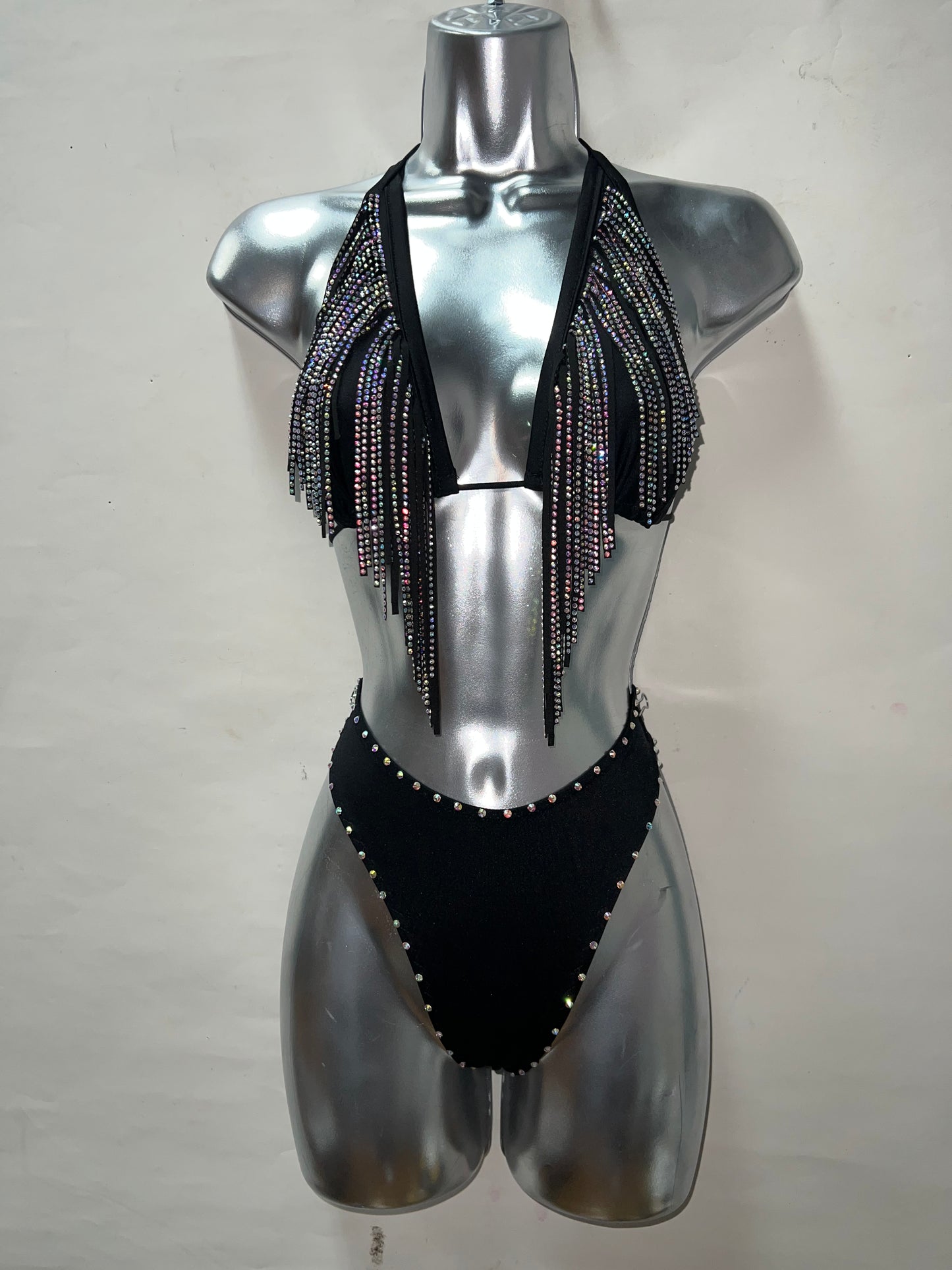 Two Piece Fringe Top Short Set