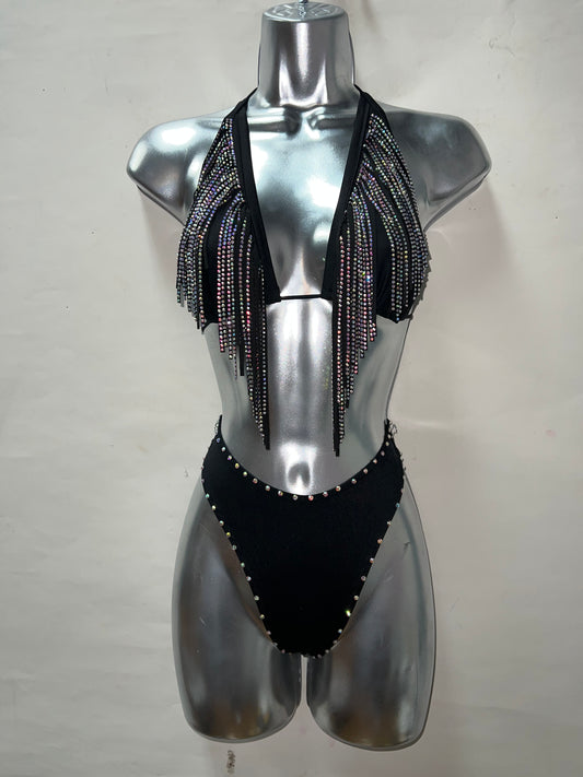 Two Piece Fringe Top Short Set