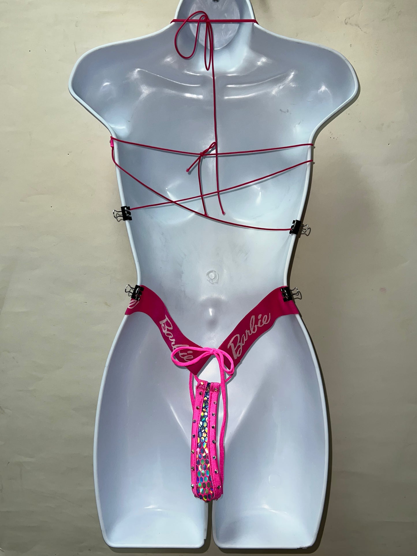 Two Piece Star Top Thong Set