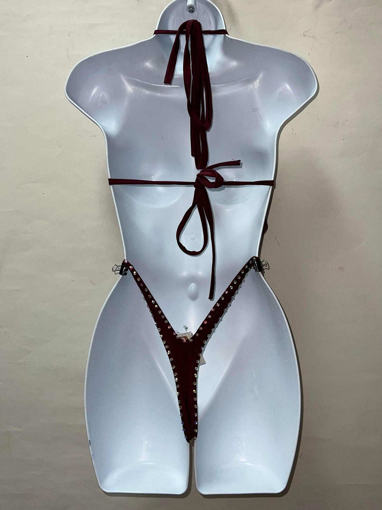 TWO PIECE DARK RED SET