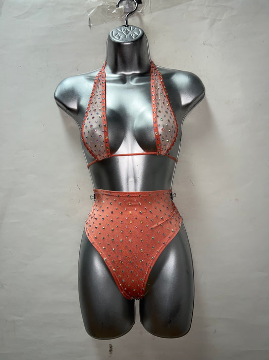 Two Piece High Waist Short Set